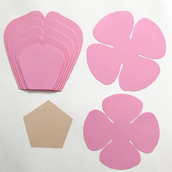 Rose Petal Svg Unique Paper Flowers Svg Petal 81 Paper Flower Template with