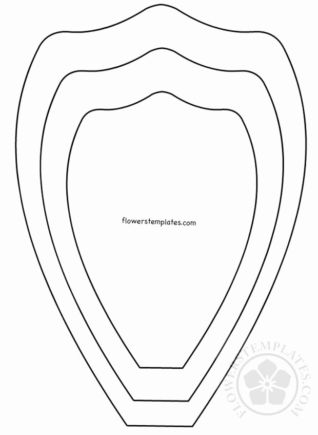 Rose Petal Template Lovely Flower Petal Template Ideas