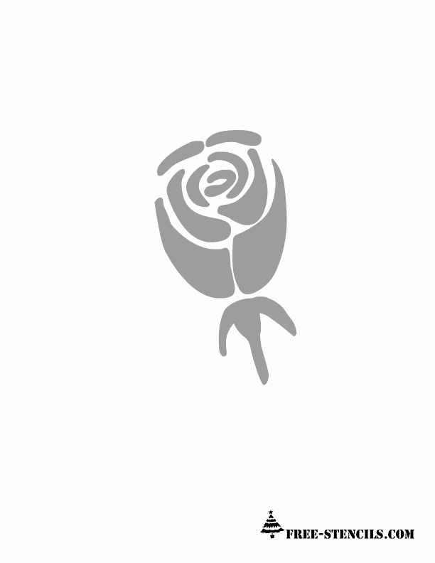 Rose Template Printable Elegant Free Printable Flower Stencil 612×792 Pixels