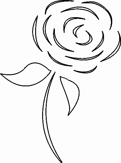 Rose Template Printable Elegant Free Valentine S Day Stencils to Print and Cut Out