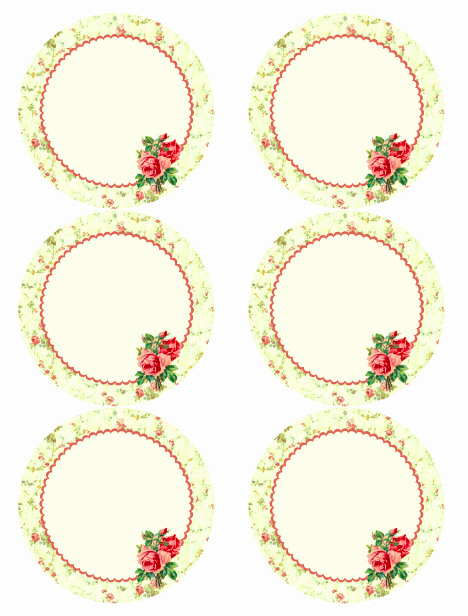Rose Template Printable Elegant Free Vintage Rose Label Printables by Rachel Birdsell