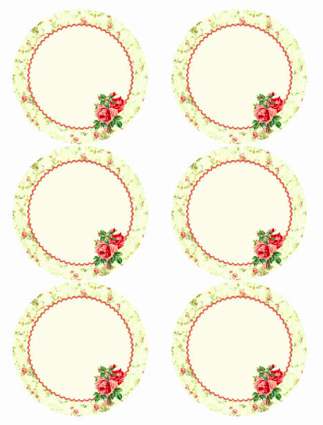 Rose Template Printable Elegant Free Vintage Rose Label Printables by Rachel Birdsell