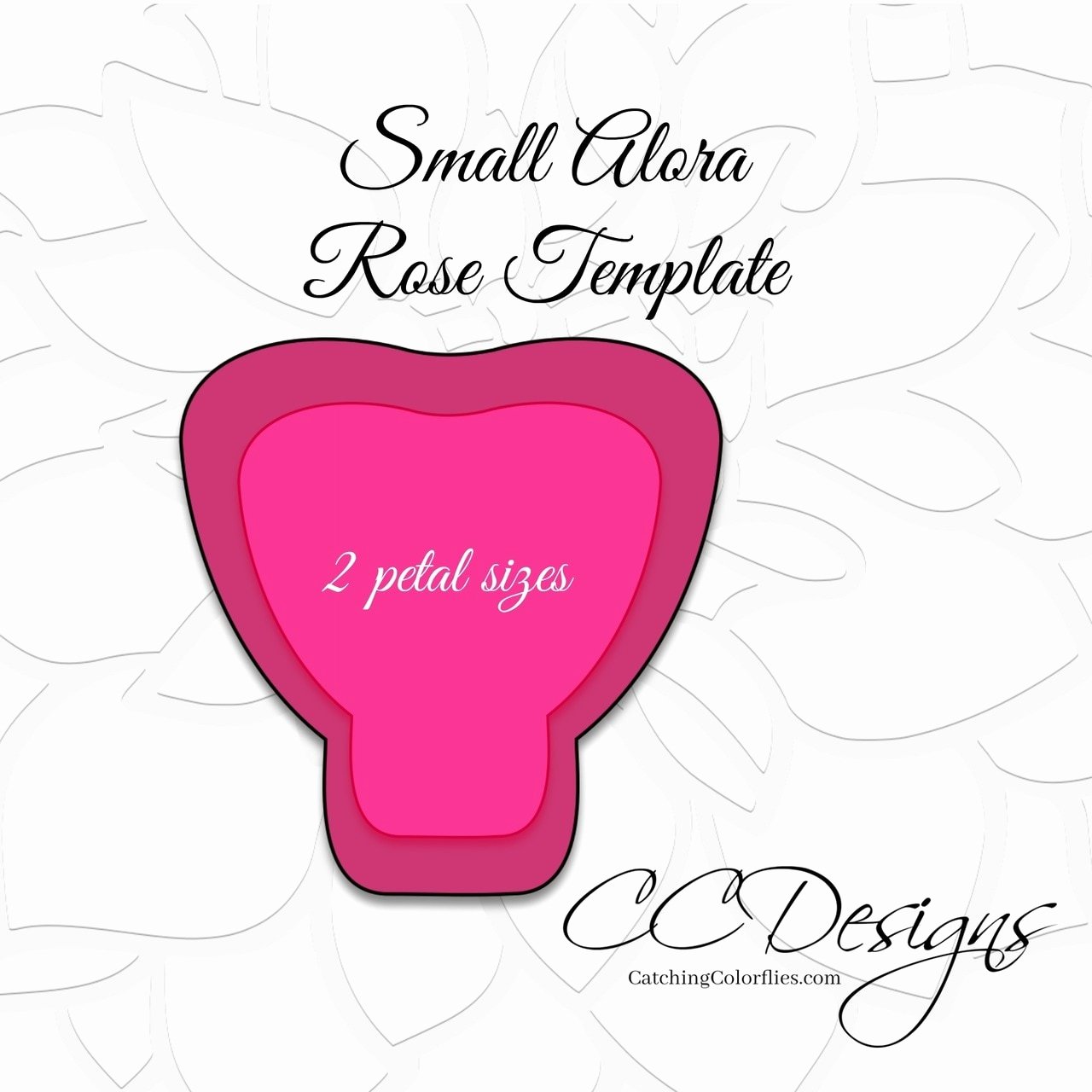 Rose Template Printable Lovely Small Alora Paper Rose Template Catching Colorlfies