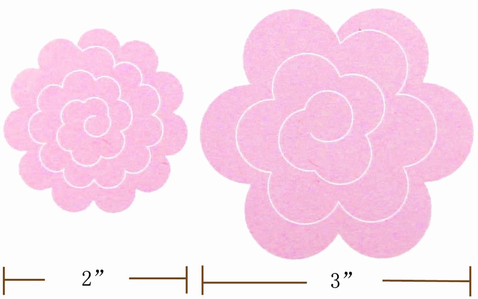 Rose Template Printable New Felt Rose Templates