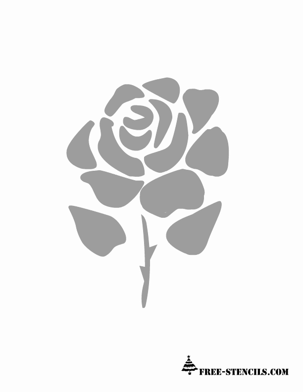 Rose Template Printable Unique Free Printable Rose Stencils