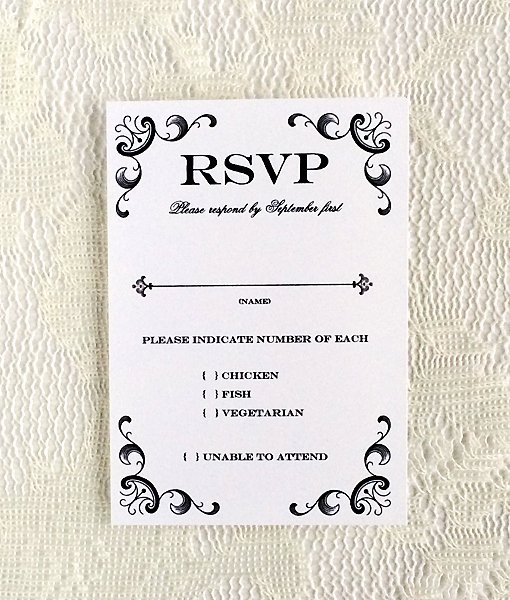 Rsvp Cards Templates Free Fresh Vintage Iron &amp; Lace Rsvp Template