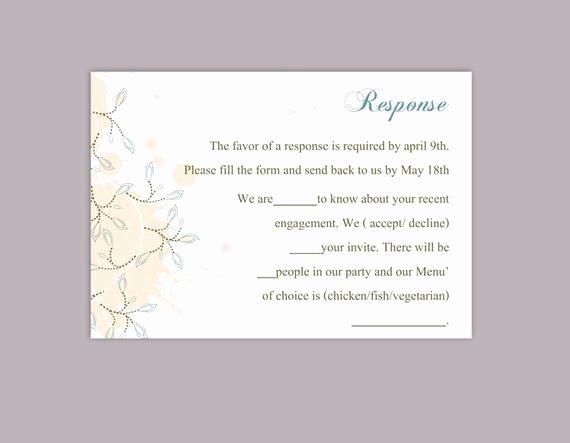 Rsvp Cards Templates Free Unique Diy Wedding Rsvp Template Download Printable Wedding Rsvp