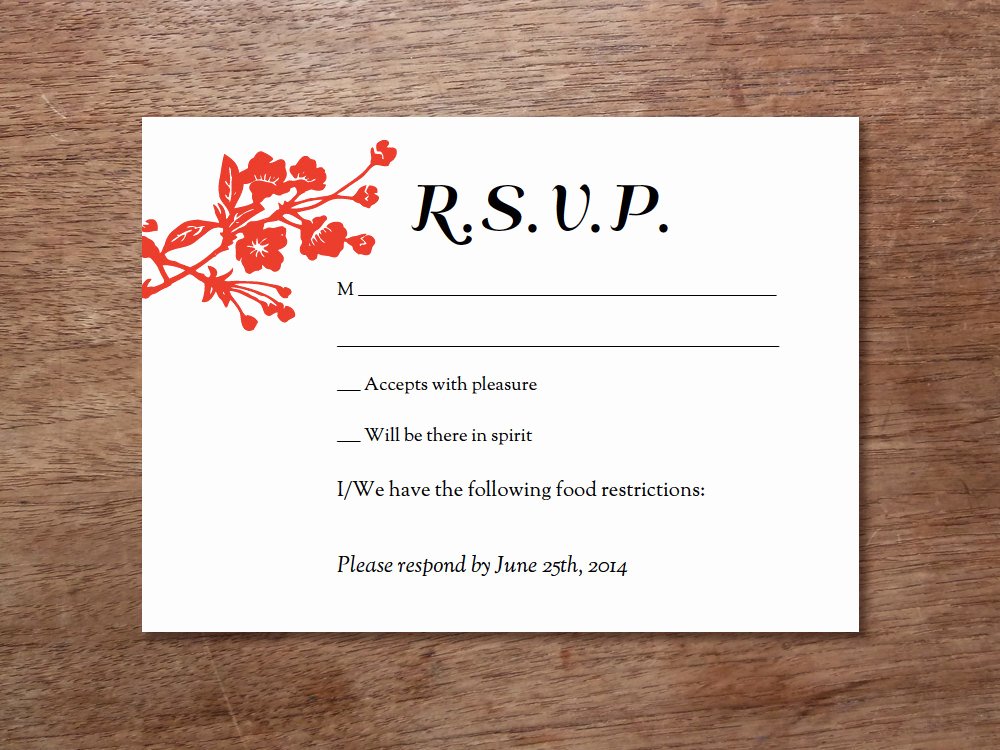 Rsvp Cards Templates Free Unique Printable Rsvp Template – Gongxi – Epaperheart