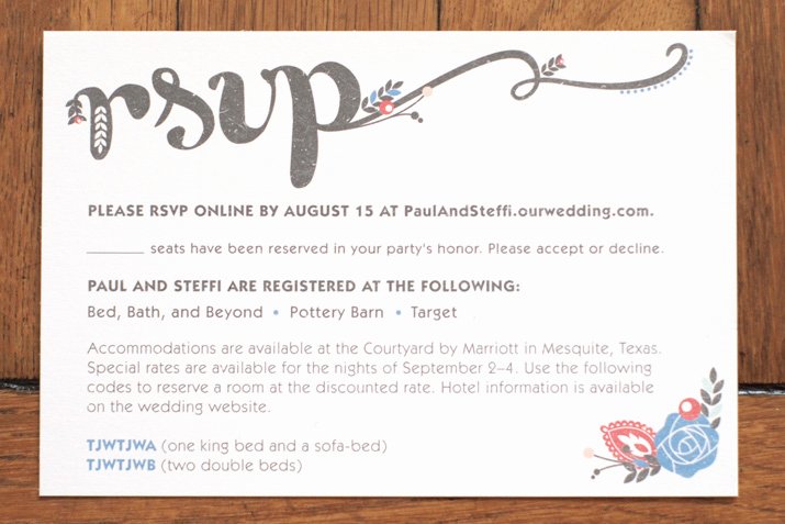 Rsvp Online Wording Best Of Wedding Invitation – Jamie Bartlett Design