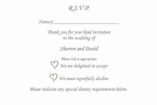 Rsvp Online Wording Luxury 10 X Rsvp Reply Card Personalised Wedding Christening