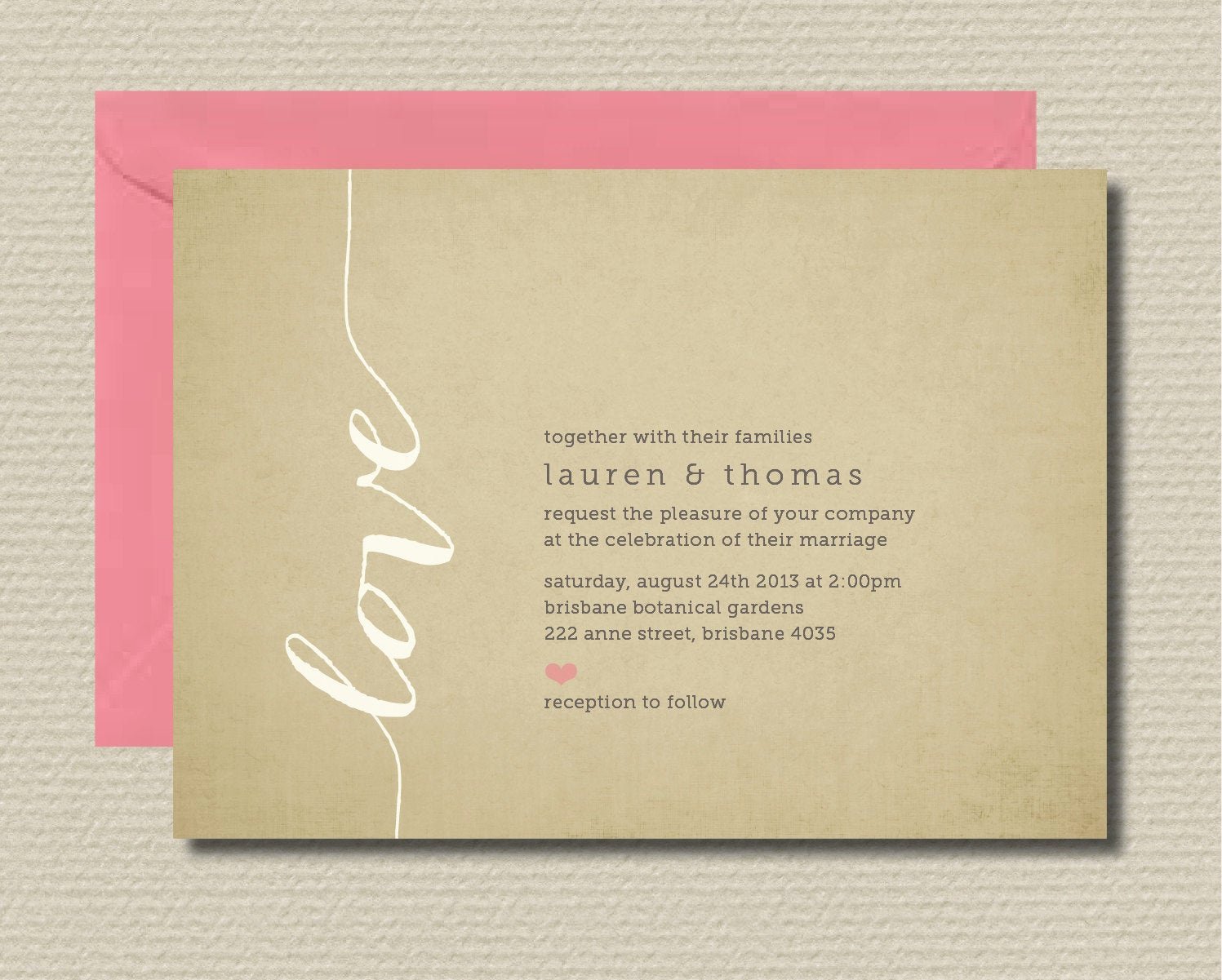 Rsvp Online Wording New Printable Wedding Invitation &amp; Rsvp Love by Rosiedaydesign