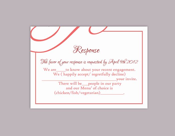 Rsvp Postcard Template Free Fresh Diy Wedding Rsvp Template Editable Text Word File Download