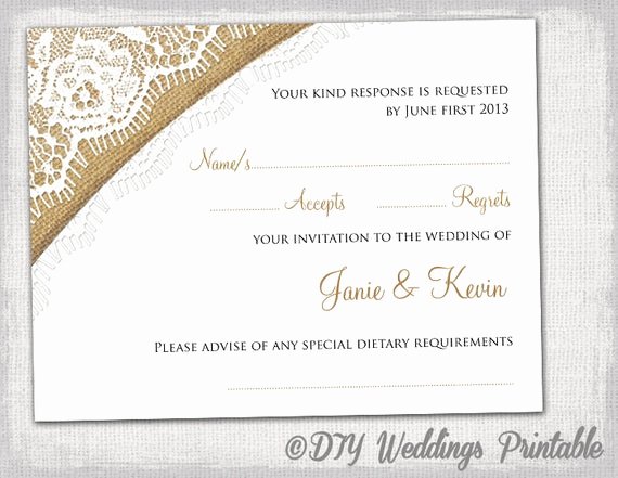 Rsvp Postcard Template Free New Rustic Wedding Rsvp Template by Diyweddingsprintable