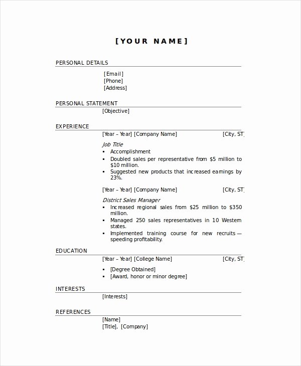 Rutgers Business School Resume Template Luxury 10 Elegant Resume Templates Pdf Doc