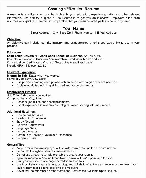 Rutgers Business School Resume Template Luxury 20 Basic Business Resume Templates Pdf Doc