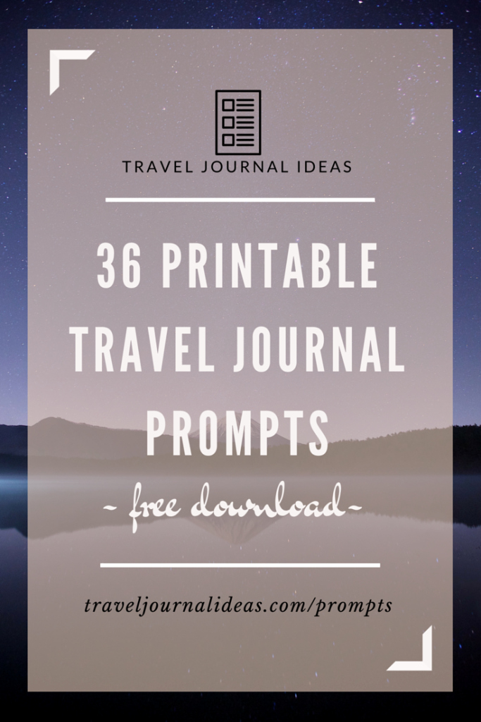 Rv Journal Template Unique 36 Free Printable Travel Journal Prompts … Journals