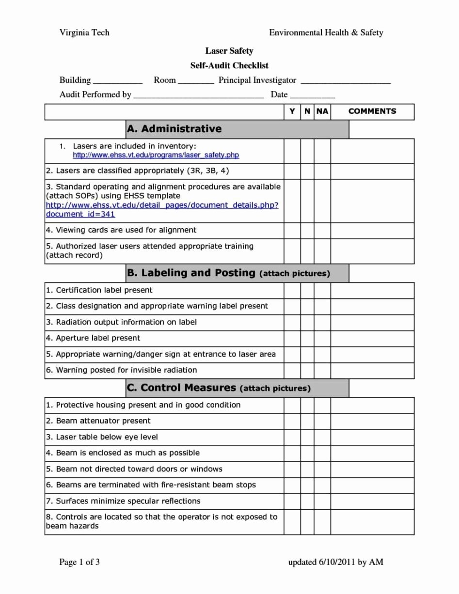 Safety Audit Report Sample Awesome Safety Audit form Template Sampletemplatess
