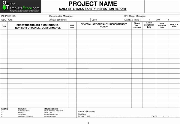 Safety Audit Report Sample Elegant 10 Best S Of Scaffold Inspection Checklist form Word