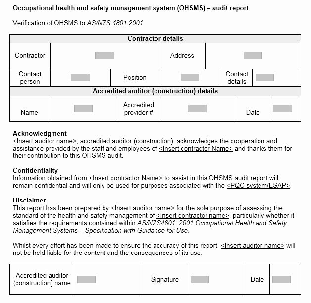 Safety Audit Report Sample Elegant 13 Free Sample Audit Report Templates Printable Samples
