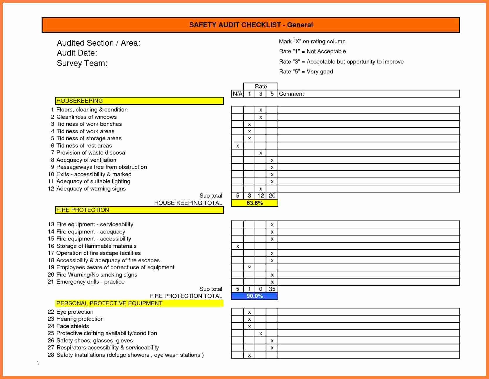 Safety Audit Report Sample Fresh 5 Health and Safety Audit Report Template
