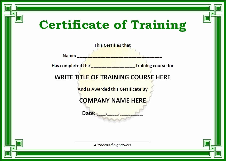 Safety Training Certificate Template Unique Certificate Templates