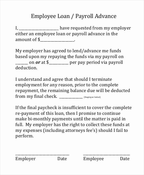 Salary Agreement Letter Elegant Promise to Pay Agreement