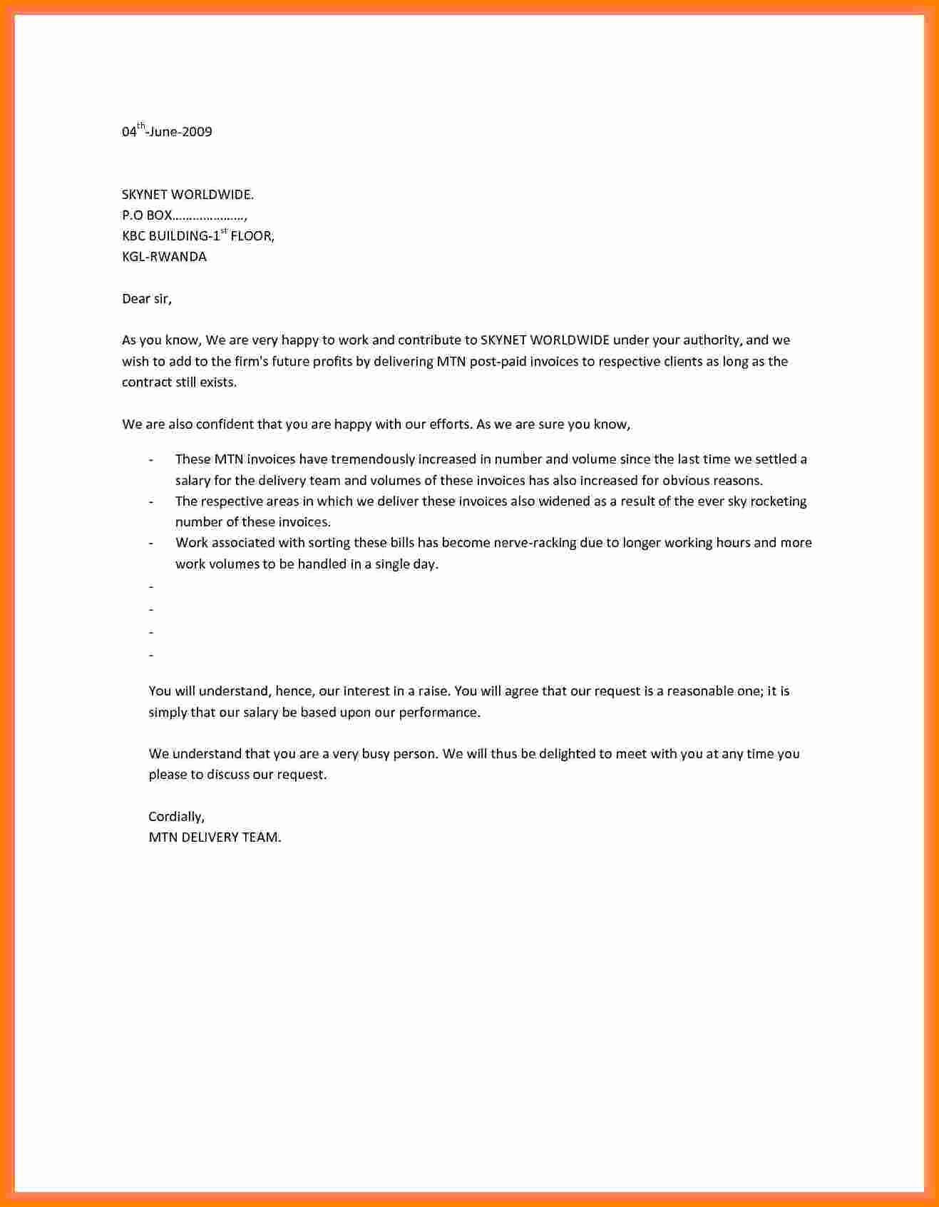 Salary Agreement Letter Fresh 6 Salary Increase Letter Template Uk