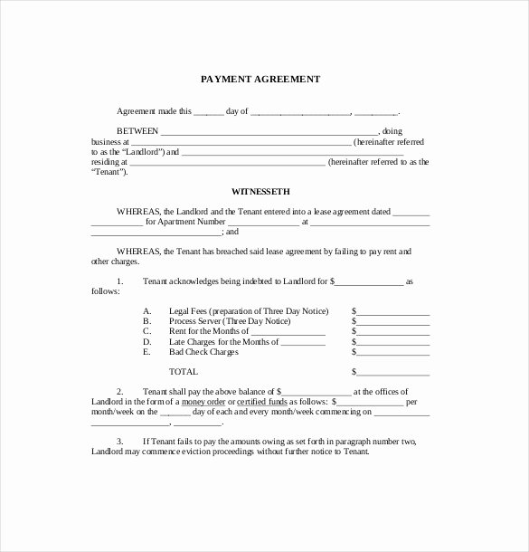 Salary Agreement Letter Lovely 22 Payment Agreement Templates Pdf Google Docs Pages