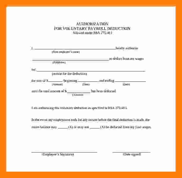 Salary Agreement Letter New 5 Salary Deduction Letter Template