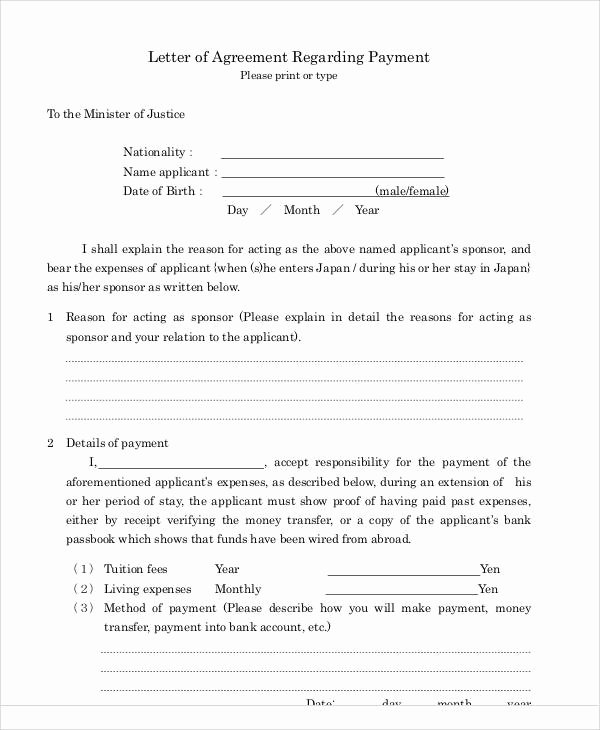 Salary Agreement Letter New 65 Simple Agreements