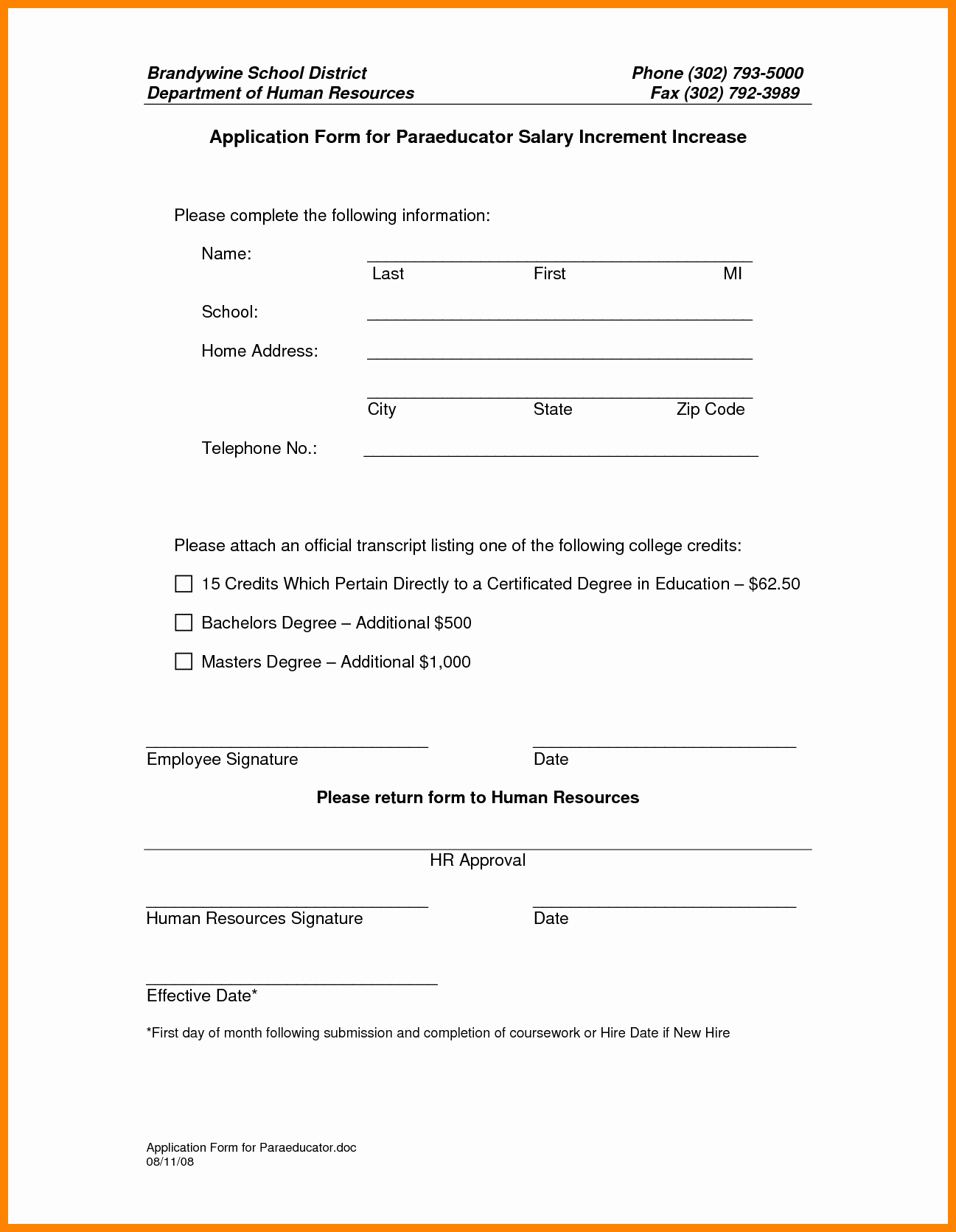 Salary Change form Inspirational 9 Salary Increase Template Excel