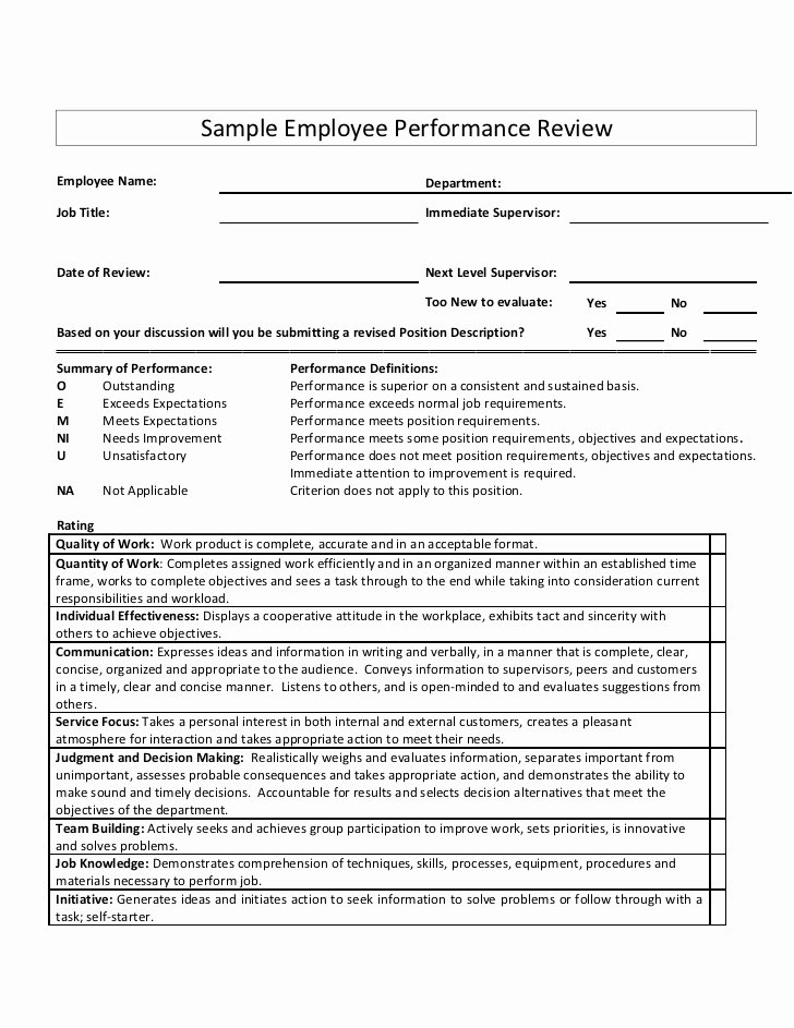 Sales associate Performance Review Examples Luxury Sample Employee Performance Review