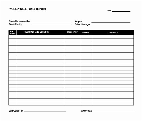 Sales Call Sheet Template Free Luxury 12 Sales Report Templates Docs Pages Pdf Word