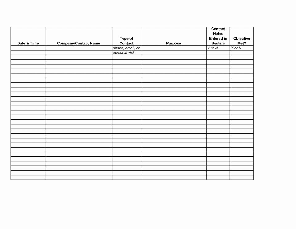 Sales Call Sheet Template Free Unique Prospect Tracking Spreadsheet and 8 Sales Call Log Memo