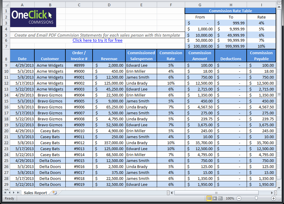 Sales Compensation Plan Template Excel Beautiful Free Excel Templates for Payroll Sales Mission