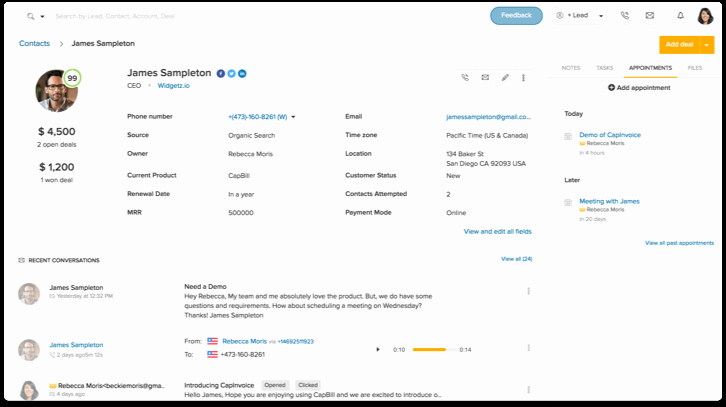 Sales Customer Profile Template Best Of Sales Contact Management