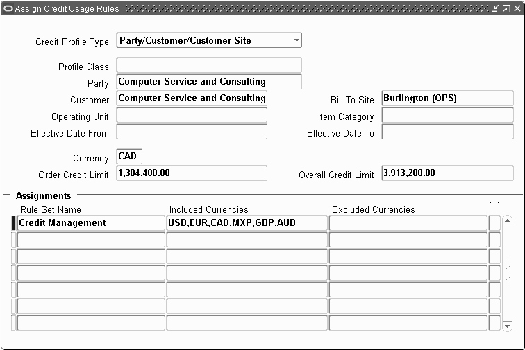 Sales Customer Profile Template New oracle order Management Implementation Manual