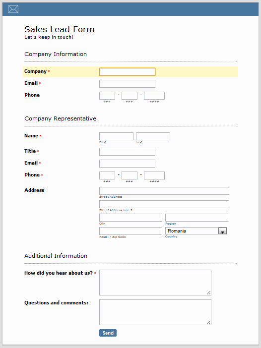 Sales Lead Sheet Template Fresh why &amp; How to Create A Sales Lead form 123contactform Blog
