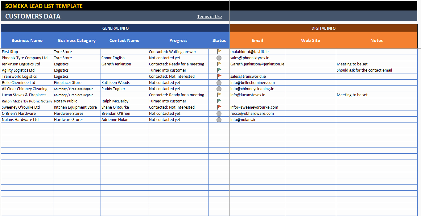 Sales Lead Sheet Template Unique Lead Tracking Excel Template Customer Follow Up Sheet