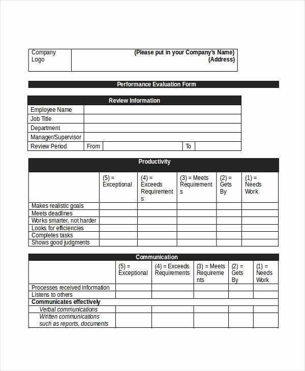 Sales Performance Appraisal form Fresh Sample Retail Appraisal forms 8 Free Documents In Pdf Doc