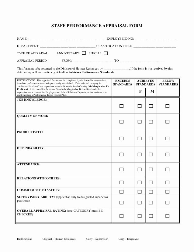 Sales Performance Appraisal form Luxury Usps Appraisal