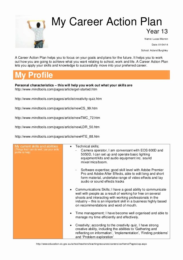 Sample Action Plan for Teachers Best Of Action Plan