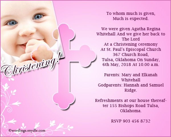 Sample Baptismal Invitations Beautiful Christening Invitation Wording Samples Wordings and Messages