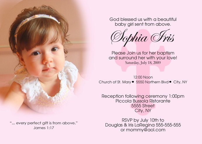 Sample Baptismal Invitations Inspirational Sample Christening Invitation Layout