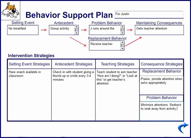 Sample Behavior Plan Unique Positive Behavior Support Plan