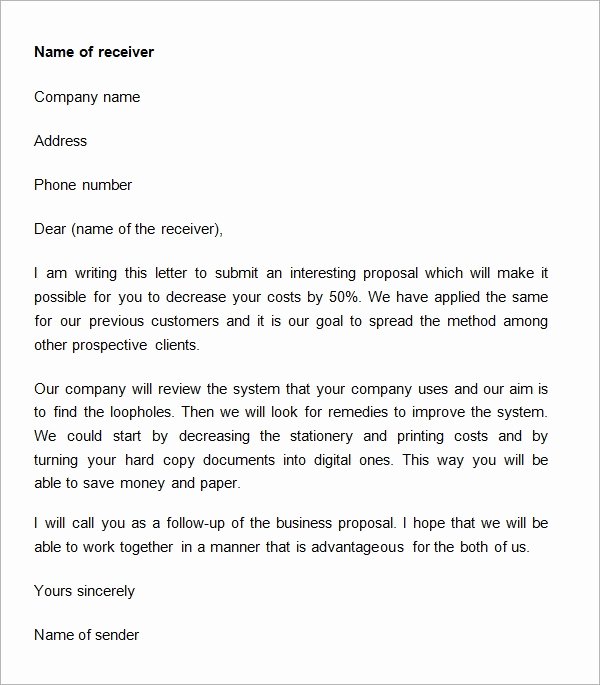 Sample Business Proposal Letter for Partnership New 38 Sample Business Proposal Letters Pdf Doc