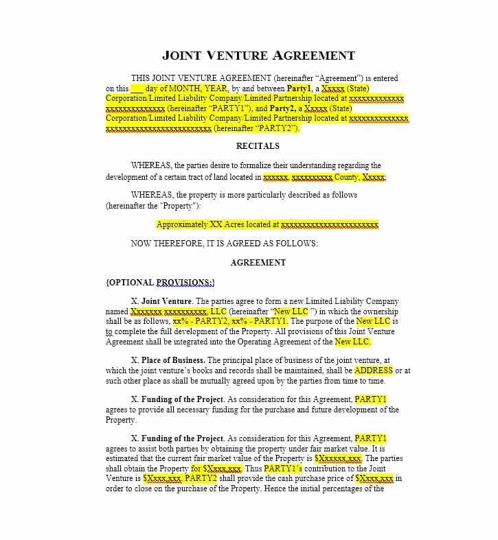 Sample Co Ownership Agreement Best Of Joint House Ownership Agreement Template