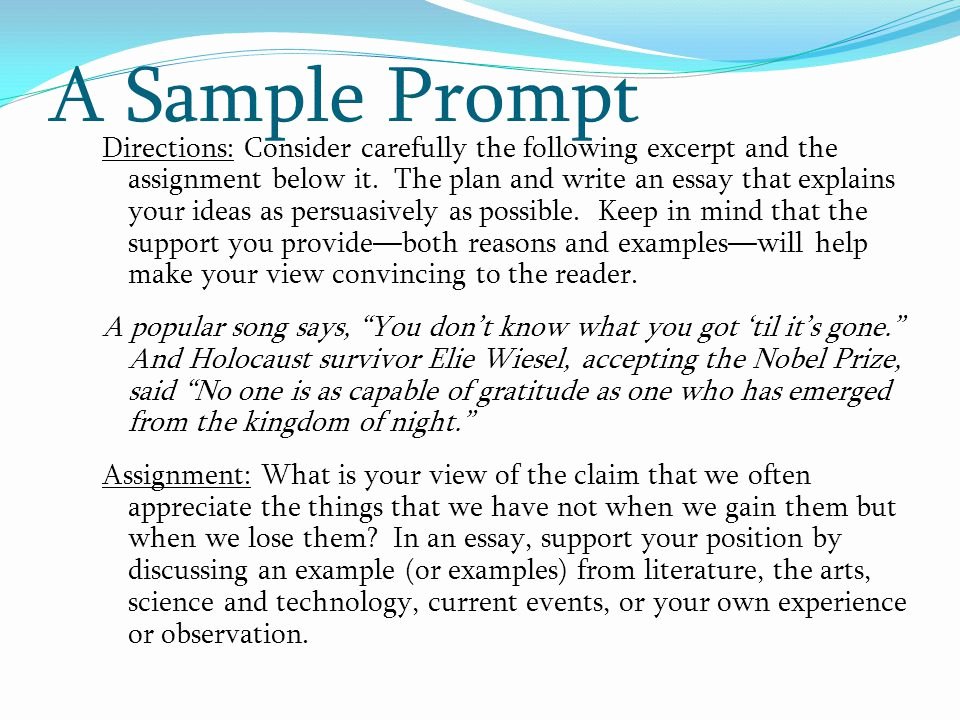 Sample Current event Paper Best Of Preparing for the Sat Writing Section Ppt