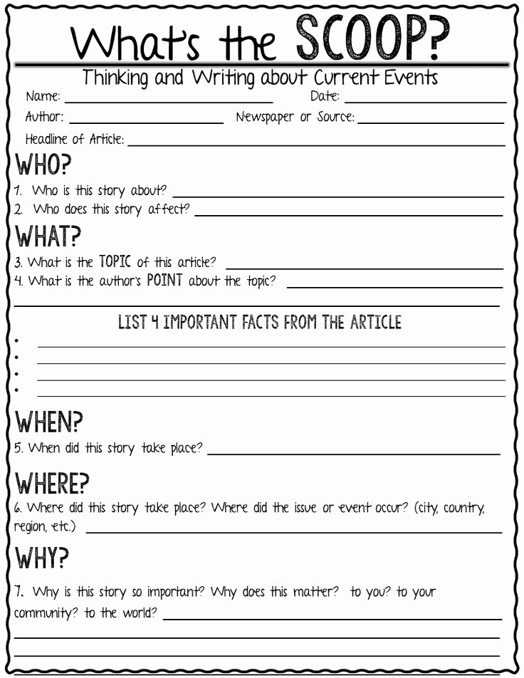 Sample Current event Paper Lovely Current event Newspaper assignment What S the Scoop