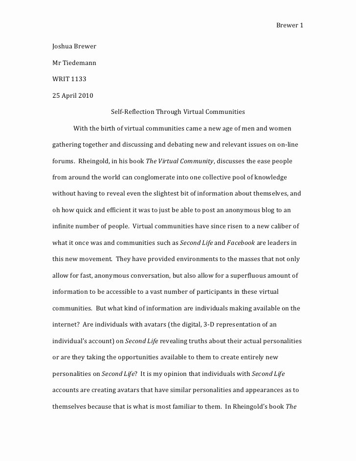 Sample Current event Paper Lovely Joshua Brewer Virtual Munities Essay Rough Draft